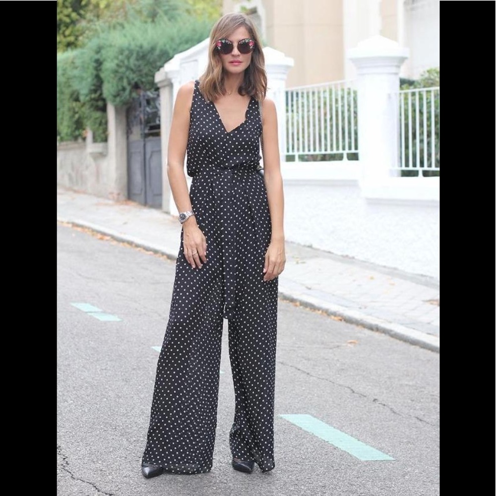 Zara polka dot jumpsuit
